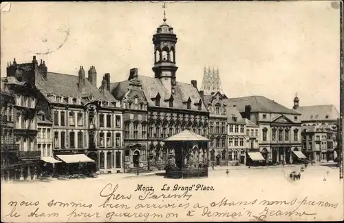 Ak Mons Wallonien Hennegau, La Grand Place