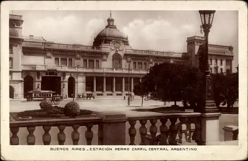 Ak Buenos Aires Argentinien, Estacion Ferro Carril Central Argentino