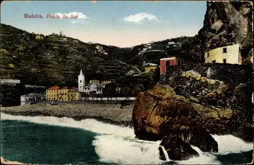 Ak Ponta do Sol Insel Madeira Portugal, Uferpartie