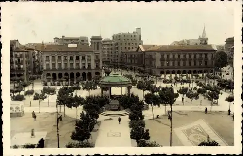 Ak Pamplona Navarra, Castle Square