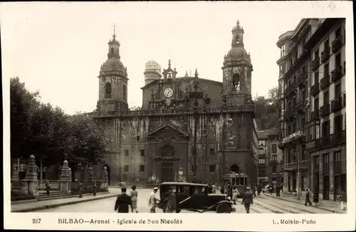 Ak Bilbao Baskenland, Arenal, Iglesia de San Nicolas