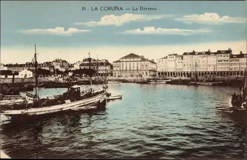 Ak La Coruña Galicien, La Darsena