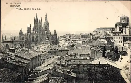 Ak Burgos Kastilien und León, Vista desde San Gil