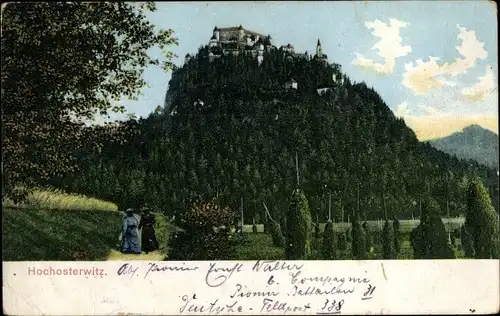Ak Hochosterwitz Sankt Georgen am Längsee Kärnten, Burg Hochosterwitz