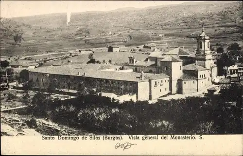 Ak Santo Domingo de Silos Burgos Kastilien und León, Vista general del Monasterio