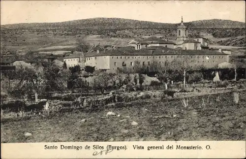 Ak Santo Domingo de Silos Burgos Kastilien und León, Vista general del Monasterio