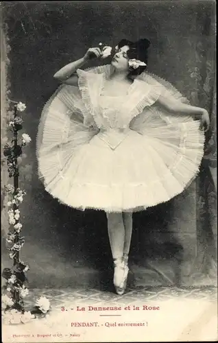 Ak La Danseuse et la Rose, Pendant, Ballerina
