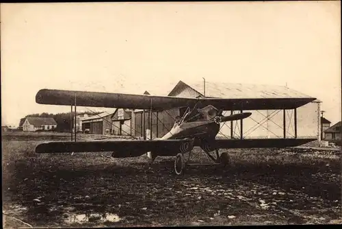 Foto Ak Zivilflugzeug, Flugpionier, Doppeldecker