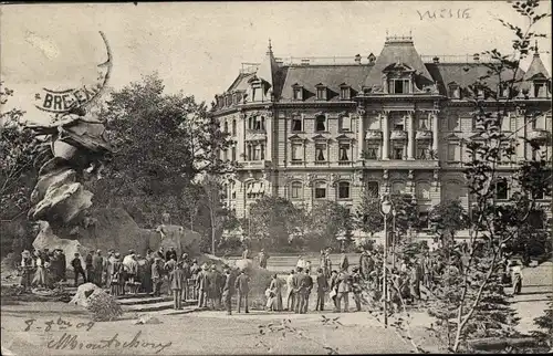 Ak Bern Stadt Schweiz, Monument de l'Union postale universelle