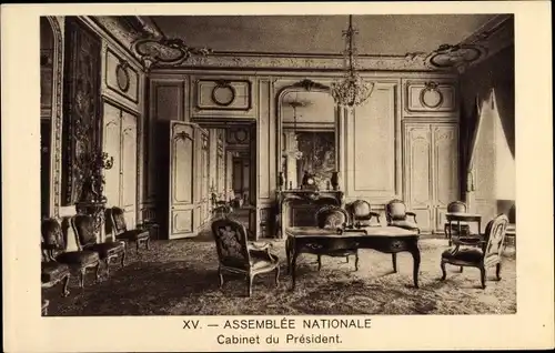 Ak Paris VII., Assemblée Nationale, Cabinet du President