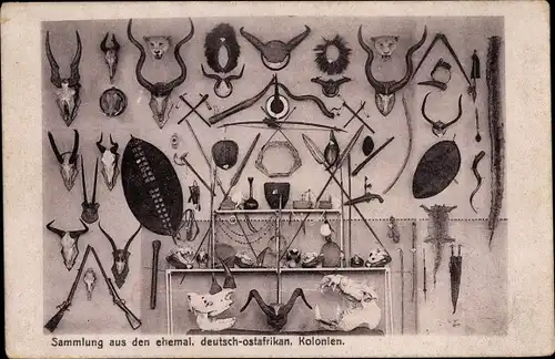 Ak Vogelsgrün Auerbach im Vogtland, Gasthaus zur Post, Sammlung aus ehem. dt. ostafr. Kolonien