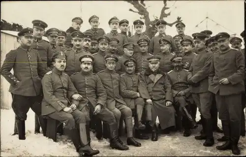 Foto Ak Deutsche Soldaten in Uniformen, Gruppenaufnahme, TK Husar Braunschweig, I WK