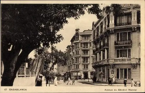Ak Casablanca Marokko, Avenue du General Moinier