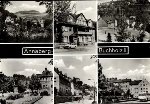 Ak Annaberg Buchholz im Erzgebirge, Ortsansicht, Teilansichten