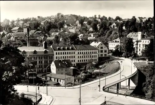 Ak Annaberg Buchholz im Erzgebirge, Neue Brücke zum Stadtteil Buchholz