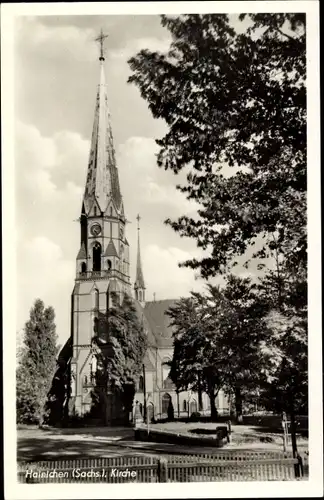 Ak Hainichen in Sachsen, Kirche