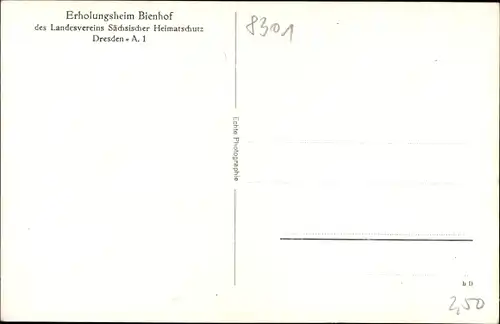 Ak Oelsen Bad Gottleuba in Sachsen, Erholungsheim Bienhof