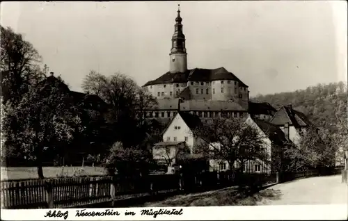 Foto Ak Weesenstein Müglitztal in Sachsen, Schloss