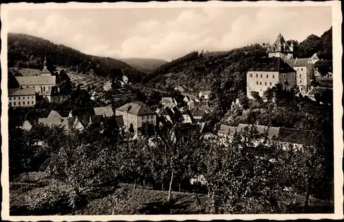 Ak Liebstadt Erzgebirge Sachsen, Schloss Kuckuckstein, Blick auf Seidewitztal