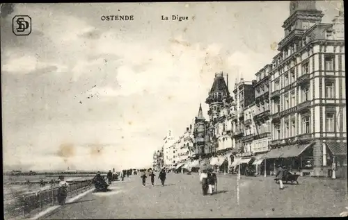 Ak Oostende Ostende Westflandern, La Digue