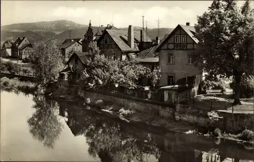 Ak Saalfeld an der Saale Thüringen, Blick zum Kulm