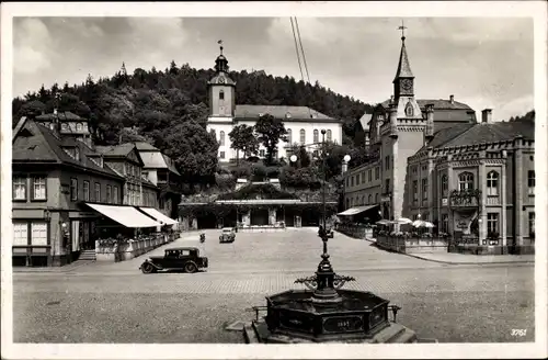 Ak Bad Leutenberg in Thüringen, Marktplatz