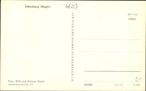 Ak Elsterberg im Vogtland, Panorama