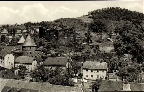 Ak Elsterberg im Vogtland, Burgruine