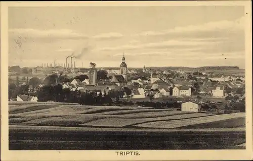 Ak Triptis in Thüringen, Panorama
