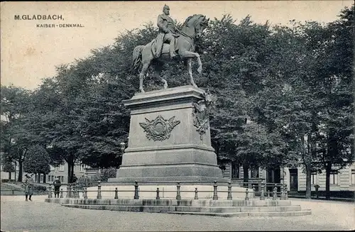 Ak Mönchengladbach am Niederrhein, Kaiser-Denkmal