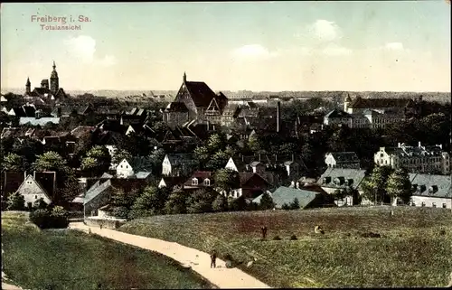 Ak Freiberg in Sachsen, Totalansicht