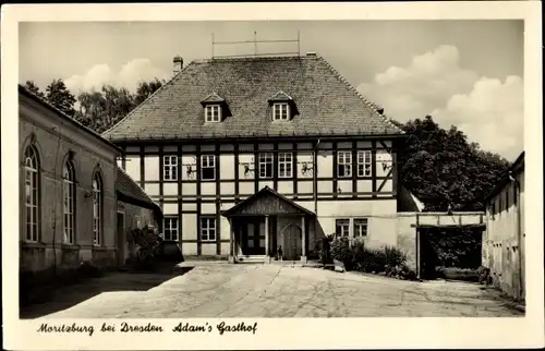 Ak Moritzburg in Sachsen, Adam's Gasthof, Kulturhistorische Gaststätte