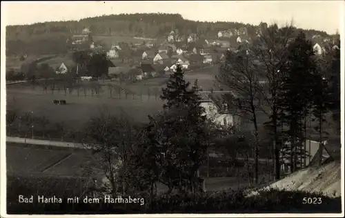 Ak Hartha Hintergersdorf Tharandt im Erzgebirge, Blick auf den Harthaberg