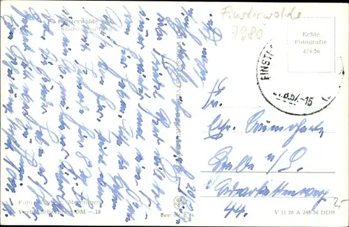 Ak Finsterwalde in der Niederlausitz, Stadtverwaltung