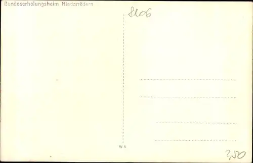 Foto Ak Rödern Ebersbach in Sachsen, Bundeserholungsheim Niederrödern