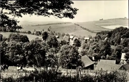 Ak Dorfchemnitz bei Sayda Mittelsachsen, Panorama