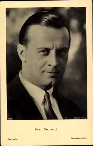 Ak Schauspieler Iwan Petrovich, Portrait, Ross Verlag 6965 1