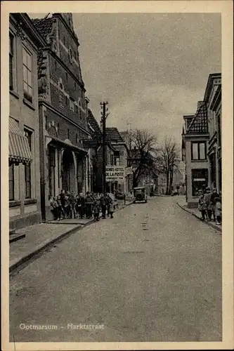 Ak Ootmarsum Twente Overijssel Niederlande, Marktstraat, Hotel de la Poste