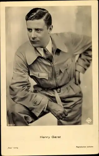 Ak Schauspieler Henry Garat, Portrait, Ross Verlag 6981/1