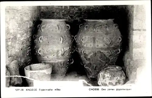 Ak Knossos Griechenland, Des jarres gigantesques
