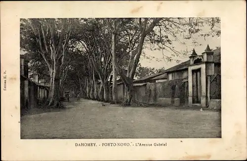Ak Porto Novo Benin, Dahomey, l'Avenue Gabriel