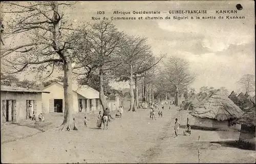 Ak Kankan Guinea, rue du Commeree et chemin de Siguiri a la sortie