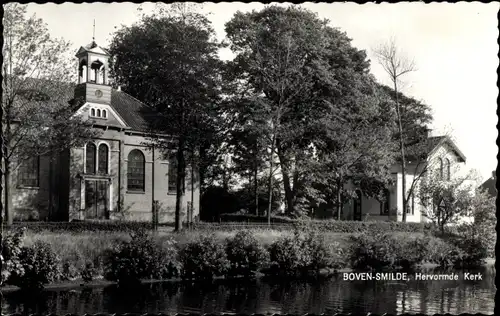 Ak Boven Smilde Bovensmilde Drenthe Niederlande, Hervormde Kerk