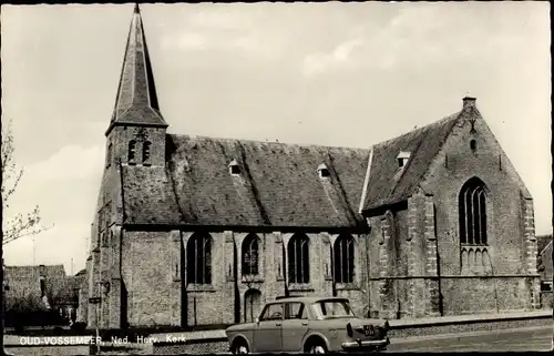 Ak Oud Vossemeer Zeeland Niederlande, Ned. Herv. Kerk