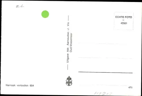 Ak Oud Vossemeer Zeeland Niederlande, Kircheninneres