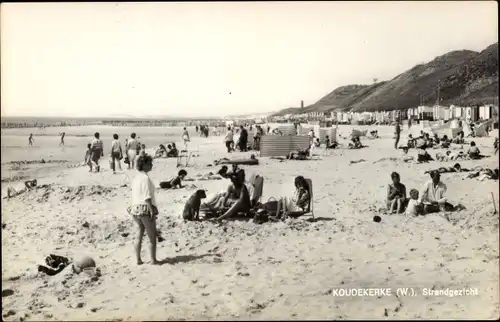 Ak Koudekerke Zeeland, Strandgezicht