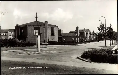 Ak Geldermalsen Gelderland, Geref. Kerk