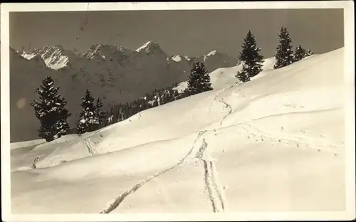 Ak Arosa Kanton Graubünden Schweiz, Schneepanorama