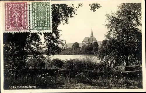 Foto Ak Maria Wörth am Wörthersee Kärnten, Kirche