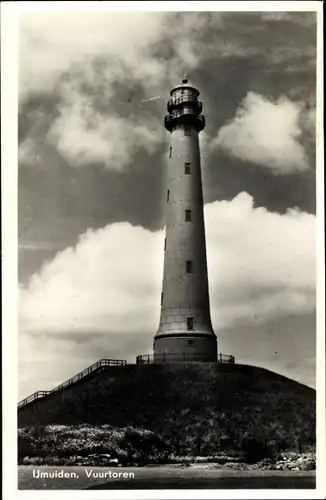 Ak Ijmuiden Velsen Nordholland Niederlande, Vuurtoren, Leuchtturm